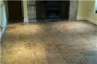 Old limestone flags – regrout, repairs, clean and finish