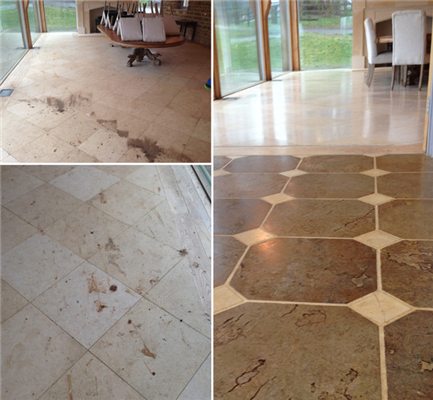 Case study: Limestone & ironstone – Commercial cleaning of a busy floor