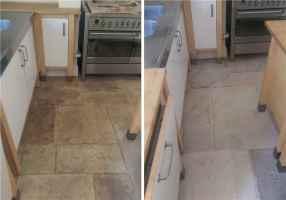 Rescuing an Indian Sandstone Floor