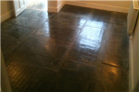 Delabole slate entrance hall – deep clean and finish