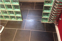 Slate wet room – limescale removal, clean and finish